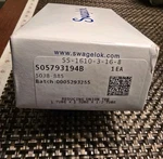 Swagelok SS-1610-3-16-8 Stainless Steel Tubing Reducing 1" X 1/2" Nib. Fixed Price $125.00.