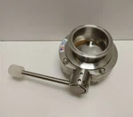 New Old Stock! Tri-clamp Stanless Steel 3" Manual Shut Off Valve Butterfly. Fixed Price $199.95.
