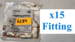 X15 New Smc KQ2T07-00A Fitting Ports, 1/4IN (port 1), 2), P3. Fixed Price $54.95.