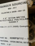 Ea Hfs(r) 1-1/2" 1.5" Viton Rubber Gasket Fits Sanitary Tri Clamp Ferrule. Fixed Price $13.99.
