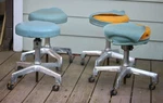 Vintage Reliance Industrial Medical Dental Stools Set Of 4 Rolling Mcm Project. Fixed Price $519.20.