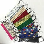 Adult Large Fabric Face Masks Lot Of 3 Hand Made With Filter Pocket Washable. Fixed Price $10.00.