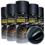 6 Pack - Dyc Hyperdip Aerosol Shadow Black (satin) New Dipyourcar.com. Fixed Price $117.48.