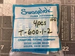 Swagelok Plastic Fittings 4PCS T-600-1-2 New (LK05D). Fixed Price $39.99.
