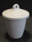 Vintage Science Laboratory Equipment Coors Porcelain Crucible No. 7 W/ Lid. Fixed Price $9.00.