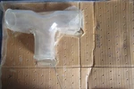 Nos Pyrex Double Quarter Bend 2" 6519-2020 Glass Drainline Pipe Fitting Usa. Fixed Price $32.95.