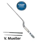 V Mueller RH460 Cohen Nasal Dressing Forceps, Bayonet, Serrated Tips, 8-3/8". Fixed Price $31.49.