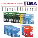 100PCS Dental Diamond Burs Kit For High Speed Handpiece Medium Fg 1.6MM Skysea. Fixed Price $16.99.