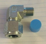5 Tubing Elbow Fittings 1/2" Tube 1/4" Npt Male Pipe Parker 8-4-CBZ-S. Fixed Price $20.85.