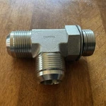 New Parker Triple-loc JIC-16 To ORB-16 Hydraulic Run Tee. Fixed Price $20.00.