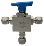 Hoke Valves 7165G6Y Selecto-mite Three-way Ball 500PSIG 316 Sst (34 Bar). Fixed Price $67.15.
