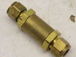 Nupro B-6C-1 3/8"O.D. Tube Swagelok Compression Fitting Check Valve Psi Dif. Fixed Price $34.99.