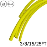 2:1 Heat Shrink Tubing Yellow Dual Wall Waterproof Glue Wires Wrap (small Sizes). Fixed Price $10.37.