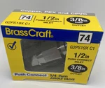 Brasscraft G2PS19X C1 1/2 In. 3/8 Shut-off Valve. Fixed Price $14.97.