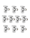 10-PACK Angle Stop Valve 1/4 Turn 5/8" Od (1/2" Nom) X 3/8" Compression. Fixed Price $37.99.