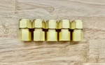 Lot Of 5 New Old Stock Swagelok 1/2" Tube X 1/4" Fnpt Brass Connectors B-810-7-4. Fixed Price $34.99.