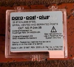 Coltene Whaledent P-244-3B Parapost Plus Stainless Steel Posts Brown 23/PK. Fixed Price $109.99.