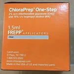 Carefusion Chloraprep One Step Frepp 1.5 Ml Applicator, 260299, 20 /box. Fixed Price $65.31.