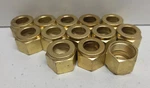 Lot Of 13 New No Box! Swagelok 1/2" Tube Od Brass Nuts B-812-1. Fixed Price $39.95.