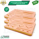 3 Pcs Medical Skin Suture Practice Silicone Pad Wound Simulated For Training Kit. Fixed Price $24.90.