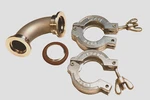 Mdc Hayward High Vacuum 90DEG Elbow 40MM Od Flange (KN40/NW40) With Alloy Clamps. Fixed Price $34.00.