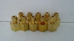 Lot Of 10 New! Swagelok 1/4" Tube X 1/2" Fnpt Brass Female Connectors B-400-7-8. Fixed Price $74.95.