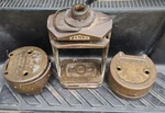 Vintage Hanau Dental Denture Brass Flask Press W/ Upper & Lower Molds. Fixed Price $170.00.