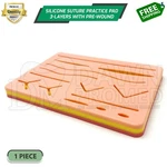 New Medical Skin Suture Practice Silicone Pad Wound Simulated For Training Kit. Fixed Price $9.90.