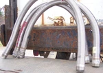 Lot Of (3) Kuri Hose Technologies 4" Superflex Stainless Steel. Fixed Price $1035.00.