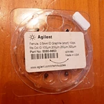 Genuine Agilent Graphite Ferrule, Short, For 0.32 Mm Columns, 10/PK # 5080-8853. Fixed Price $39.99.