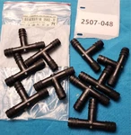 10 Pack Cole-parmer 3/8" X Hose Id Black Hdpe T-connector Tee Union. Fixed Price $10.00.