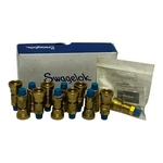 Lot Of 13 Swagelok B-QC4-B-2PM Brass Quick-connect Body Series 1/8" Male Npt. Fixed Price $255.00.