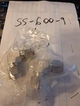 Lot Of 2 Parker 3/8" Elbow Fittings Swagelok Equivalent SS-600-9. Fixed Price $19.99.