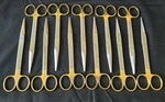 Lot Of 11 Aesculap BC252R Tc Mayo Dissecting Scissors 6-3/4" Beveled Blade Surgi. Fixed Price $220.00.