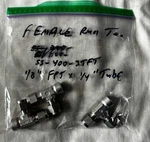 Three Swagelok 1/4 Tube X 1/8 Fpt Run Tee SS-400-3TFT Stainless. Fixed Price $40.00.