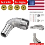 304 Stainless Steel Elbow 5/16" Hose Barb X 1/2" Npt Fitting - Durable Precision. Fixed Price $14.99.