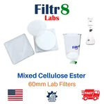 Lab Filter Membranes - Great Quality 60MM Mixed Cellulose Ester (mce) 50 Pack. Fixed Price $19.99.