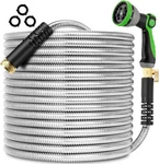 Metal Garden Hose 304 Stainless Steel Flexible Water 200FT, Silver. Fixed Price $126.99.