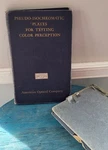 Pseudo-isochromatic Plates For Testing Color Perception American Optical 1940. Fixed Price $40.00.