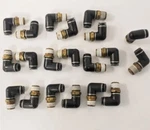 *pk Of 20* Smc 1/4" Ptc X Male Npt 90 Deg. Elbow - P/n KV2L07 35S. Fixed Price $33.72.
