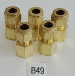 *new* Lot Of 5 Swagelok B-600-7-4 Female Connector 3/8" Tube X 1/4" + Warranty!. Fixed Price $22.50.