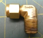 Swagelok B-400-2-4 Brass 90 Elbow Tube Od X Male Npt Pipe Fitting. Fixed Price $14.97.
