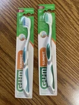 Two Gum Sunstar Summit Toothbrushes #505 Soft Compact Head Green Teal. Fixed Price $9.99.