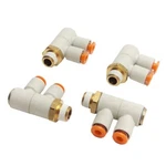 Lot Of Smc KQ2VD03-34S Double Male Elbow Fitting, 5/32IN Tube 1/8IN Npt. Fixed Price $39.00.