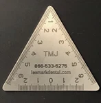Tmj Trimeasure Dental Instrument Ruler Tri-measure Autoclavable Stainless Steel. Fixed Price $29.95.