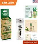 Biodegradable Mint Floss With Refillable Glass Holder Eco-friendly Dental Care. Fixed Price $11.99.