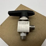 Whitey SS-43M4-S4-A Angle Pattern Ball Valve, 0.75 Cv, 1/4 In. Mnpt X. Fixed Price $39.95.