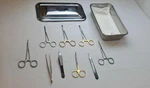 9PC V. Mueller Meatotomy Set W/ Tray & Lid. Fixed Price $350.00.