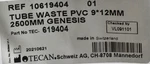 Tecan 10619404 Pvc Waste Tubing 9X12MM, 2500MM Genesis TEC-619404. Fixed Price $9.99.