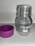 Vwr 89000-234 100 Ml Borosilicate Glass Graduated Media Bottle Box (18). Fixed Price $90.00.
